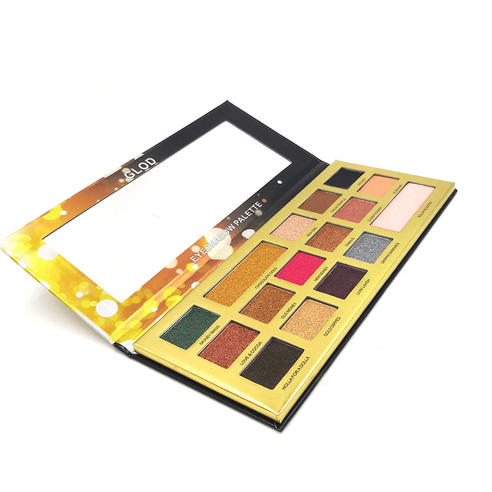 Палитра теней для век 16 цветов натуральный макияж палитра водостойких