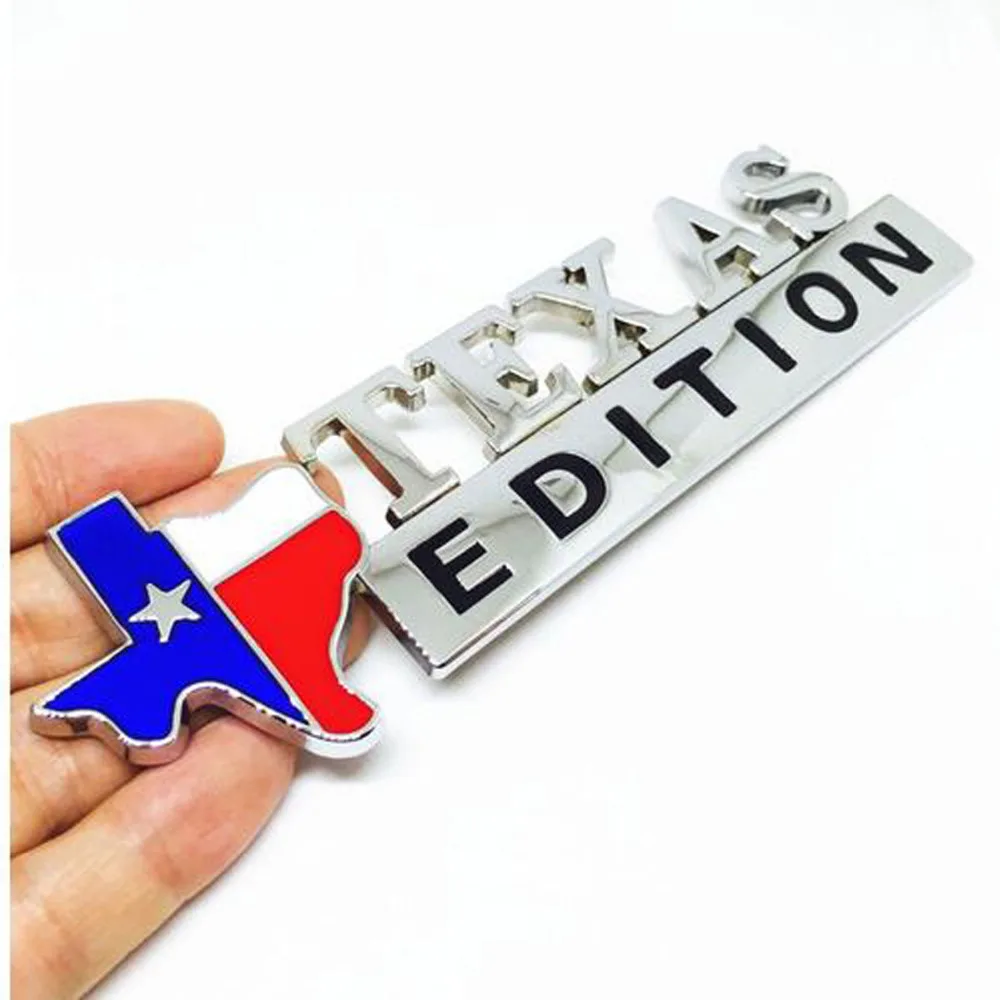 3D металлическая эмблема TEXAS EDITION стикер автомобиля эмблемы для Ford универсальных
