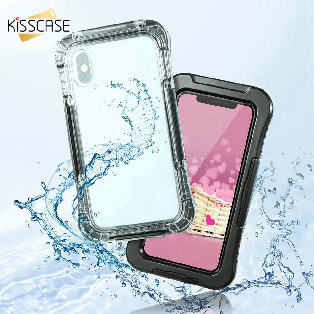 KISSCASE Waterproof Phone Case For iPHONE Xr XS MAX Cover underwater Pouch Bag Underwater | Мобильные телефоны и