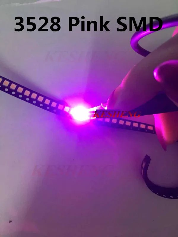 1000 шт. оптовая продажа розовый POWER TOP 1210 3528 SMD SMT PLCC-2 ультра ярсветодиодный новинка