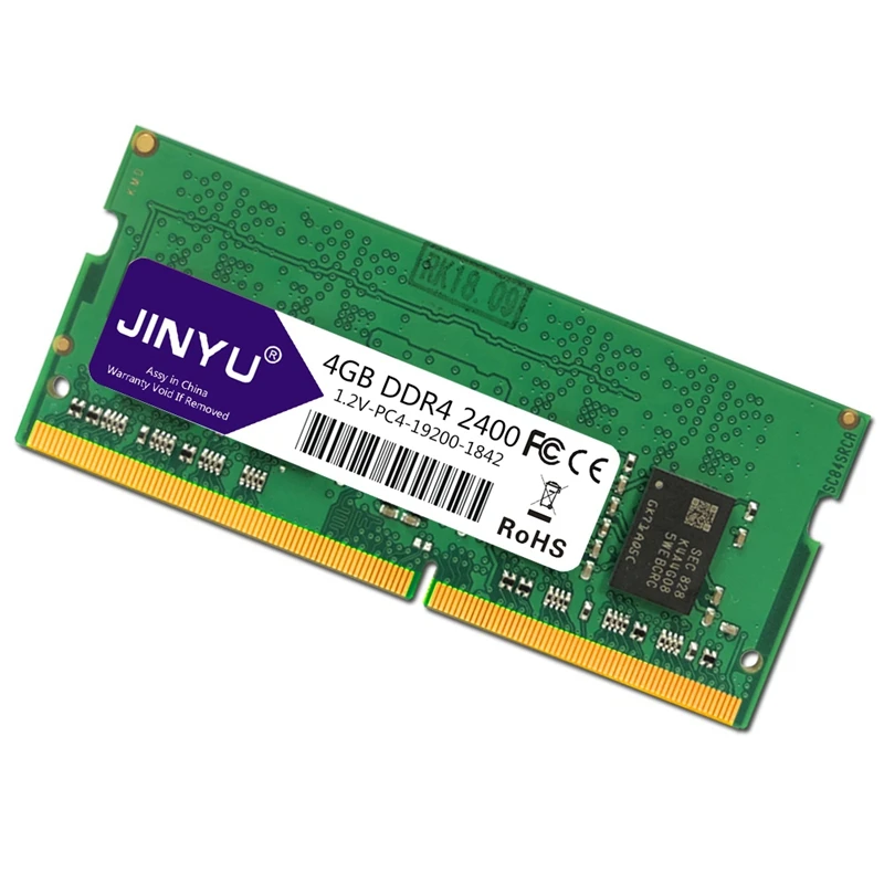 JINYU DDR4 2400MHz 1 2 V 288Pin DIMM игровая RAM память для ноутбука 4GB|Оперативная память| |