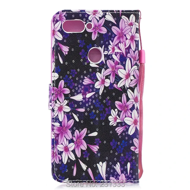 Кожаный чехол-кошелек C-ku с цветком для Xiaomi MI 9 Redmi NOTE 7 Huawei P30 LITE Honor 8C подставкой Be Love