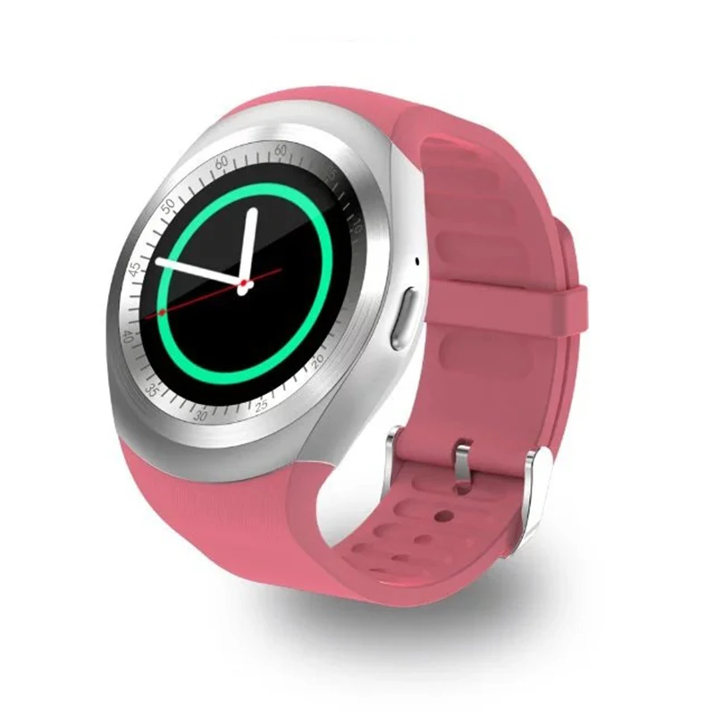 Bluetooth Y1 Смарт-часы Relogio Android SmartWatch Телефонный звонок GSM Sim удаленного Камера