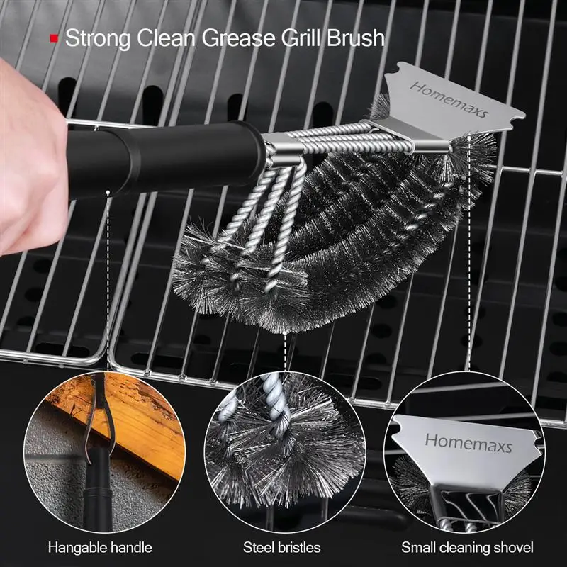 

5Pcs/Set Stainless Steel BBQ Tools Set Barbecue Grill Utensils Accessories Camping Outdoor Cooking Tool Kit With Carry Bag