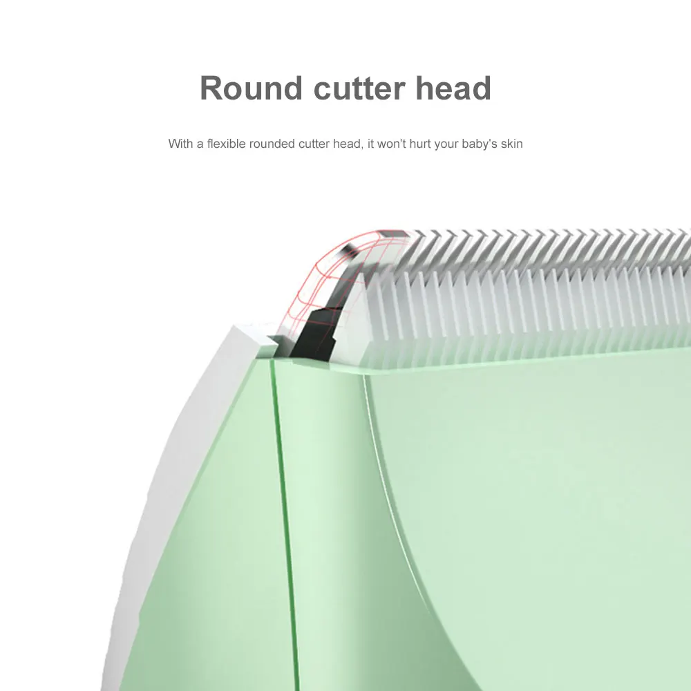 Беззвучная машинка для стрижки волос детей электрическая ABS зарядный кабель