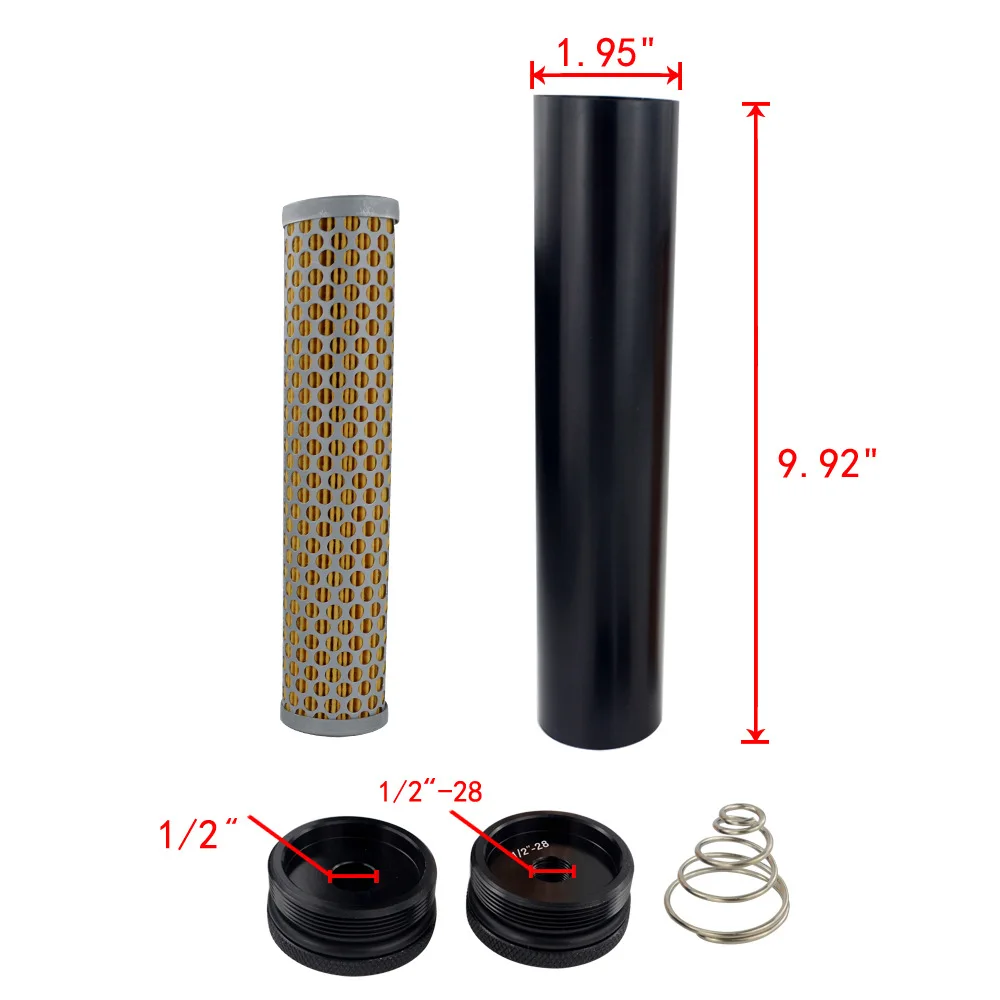 

NEW Aluminum Fuel Filter 1/2"-28 Turbo Air Filter for Napa 4003 Wix 24003