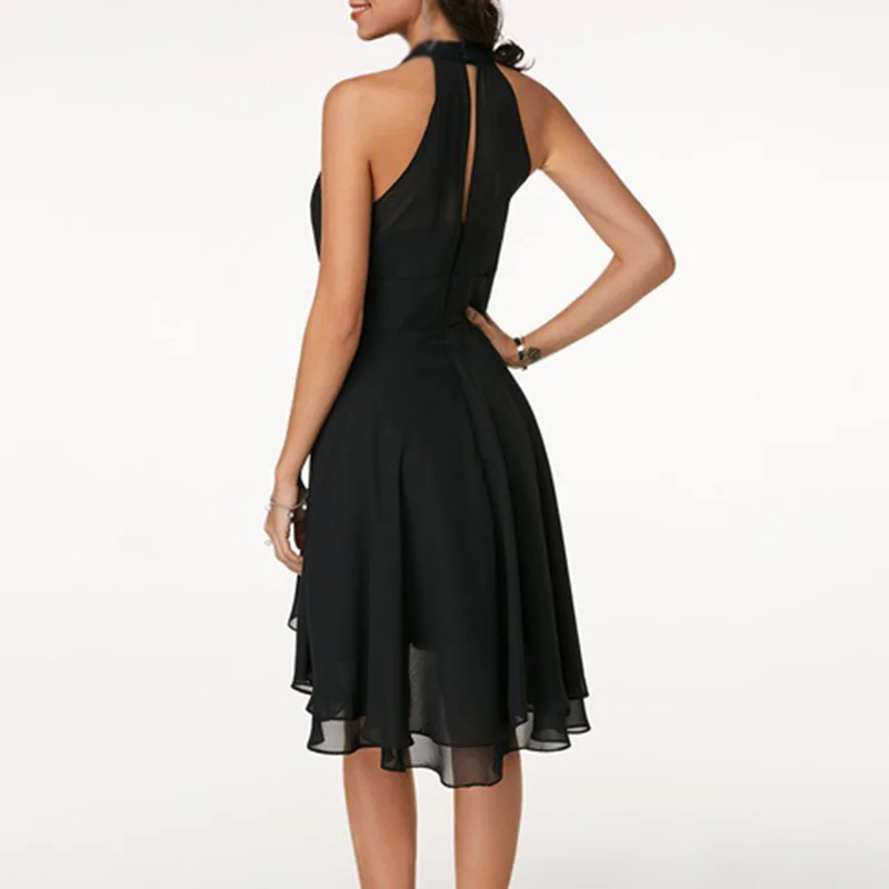 Женские платья размера плюс новинка 2019 модные шифоновые без рукавов | Женская