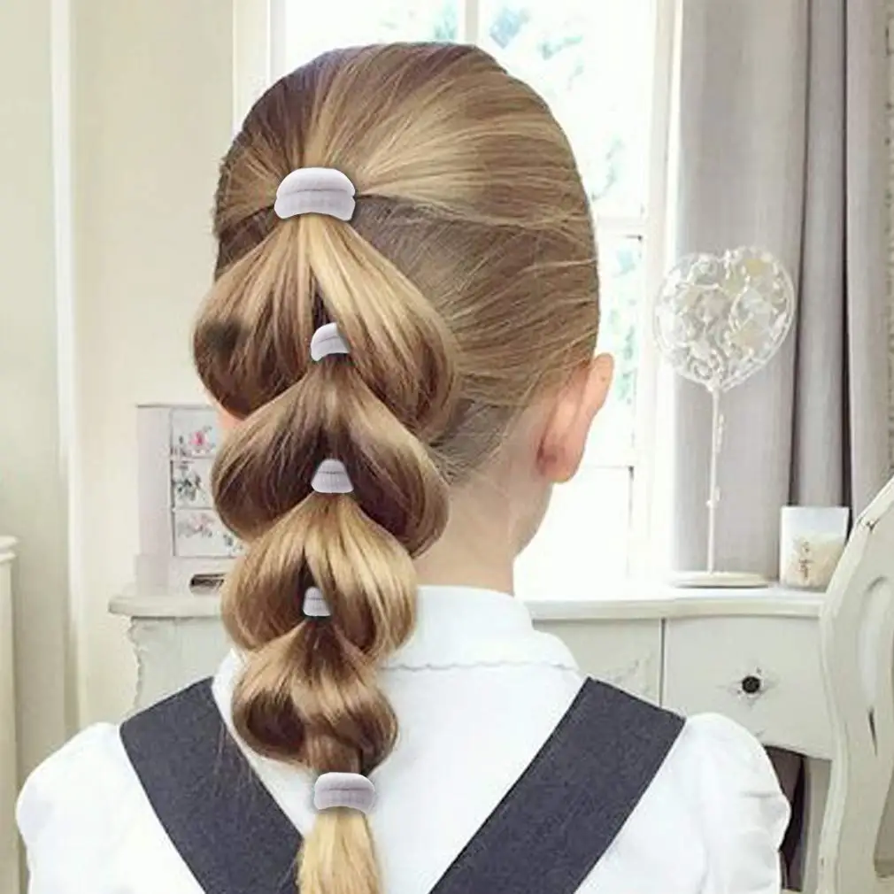 200 шт. Детские резинки для волос девочек малышей без складок держатели конского