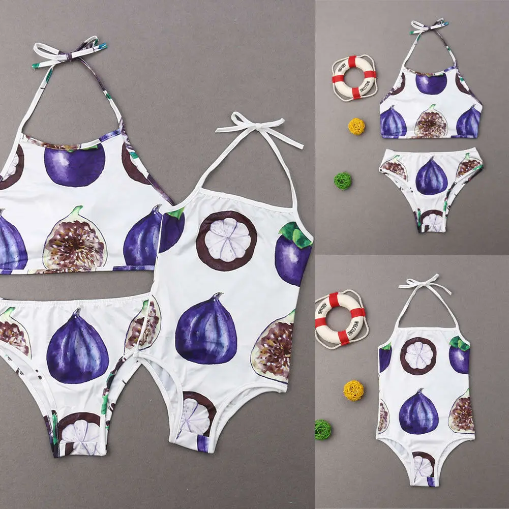 Купальник для матери и дочери купальник мамы дочки бикини семьи одинаковые