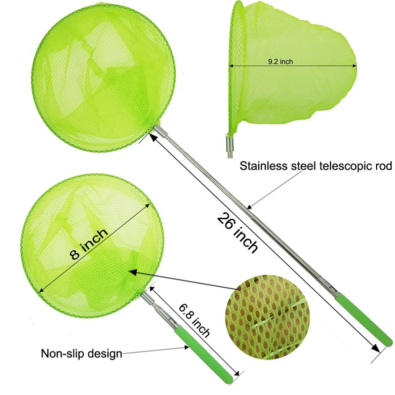 Уличная ловля рыболовная сеть с бабочкой сумка из нержавеющей стали