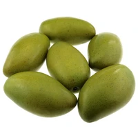 gresorth 6pcs artificial lifelike green mango decoration fake fruit for home party photography props