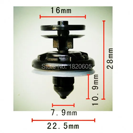 

20x Best Quality Trim Panel Clips Push-Type Retainer W/Sealer For Audi For Volkswagen 6Q0 868 243