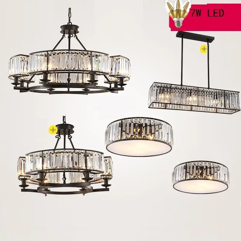 Lustre Para Quarto Crystal Pendelleuchte Lampara De Techo Colgante современный светильник подвесной | Лампы и