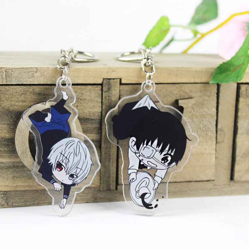 2019 одежда с надписью Tokyo Ghoul брелок для косплея канеки двусторонний акриловый