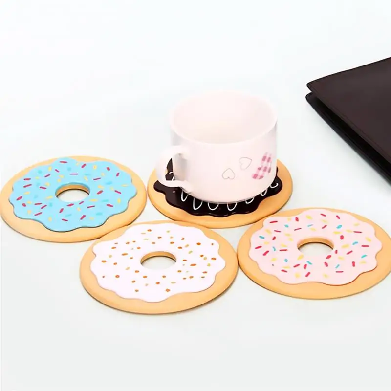 Подставка для пончиков 4 шт. новинка кружка напитков коврик жаростойкого кофе