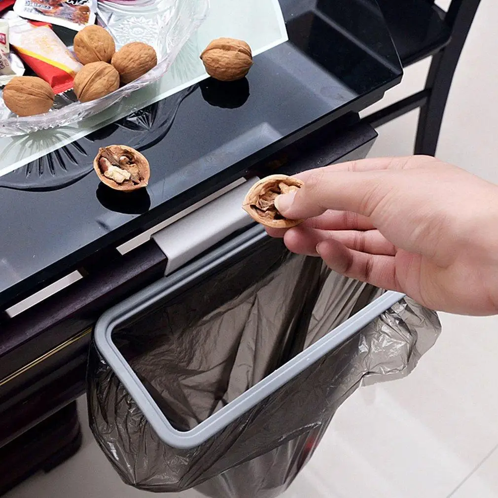 Дверь шкафа задняя висячая полка для мусора для хранения кухонного мусора мешок для мусора держатель может Висячие кухонный шкаф мусор кухонный мусор