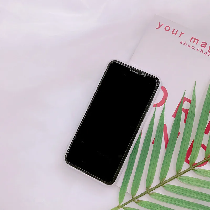 XINDIMAN синего света зеленый чехол для iphone X case силиконовая задняя крышка 7 plus лист с