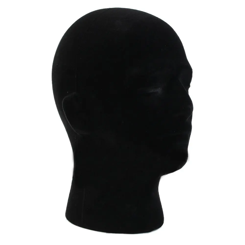 Male Styrofoam Foam Mannequin Manikin Head Model Wigs Glasses Cap Display Stand Black | Дом и сад