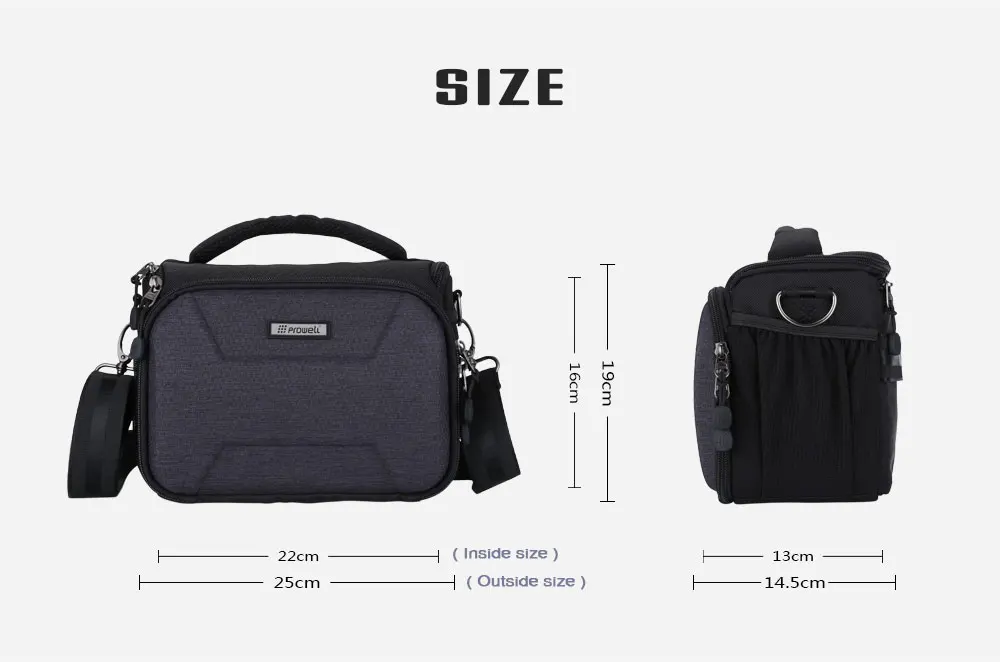 Prowell Camera Bag Shoulder Case For Canon Nikon Sony Lens Waterproof Holster | Электроника