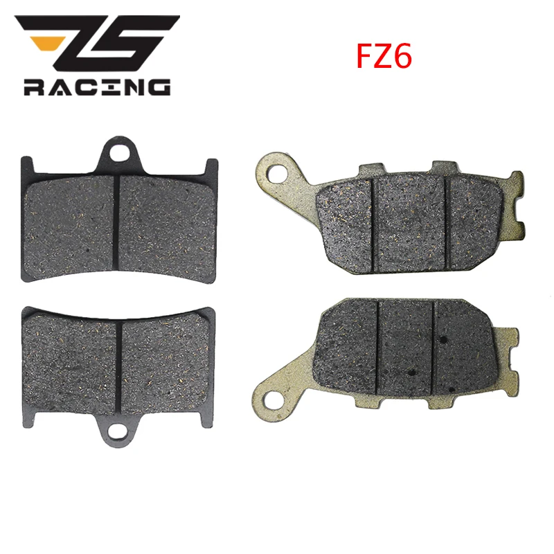 

ZS Racing 3 пары дисков тормозных колодок для мотоцикла и мотокросса набор тормозных колодок для Yamaha FZ6 2007 2008 2009 Передняя тормозная колодка и Зад...