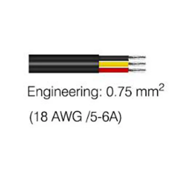 CLAITE 3 Pin 5A 18AWG белый черный инженерный стиль водонепроницаемый IP67 разъем мама и
