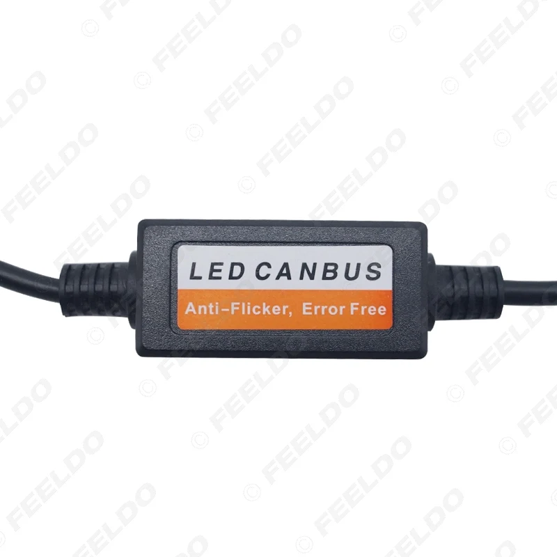 Автомобильный светодиодный налобный фонарь FEELDO без ошибок предупреждающий