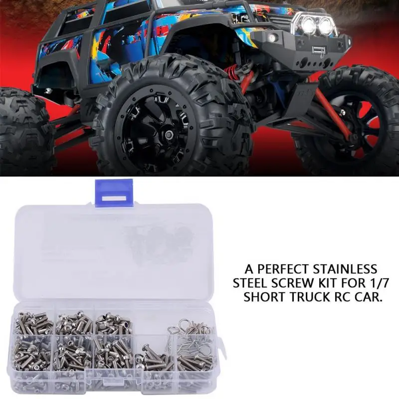 Набор винтов с коробкой для 1/7 коротких грузовиков радиоуправляемая
