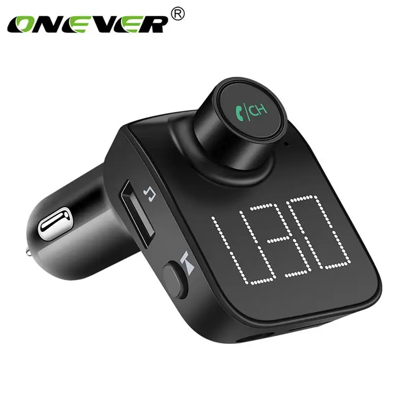 ONEVER беспроводной Bluetooth FM передатчик MP3 плеер модулятор U диск ЖК дисплей Дисплей