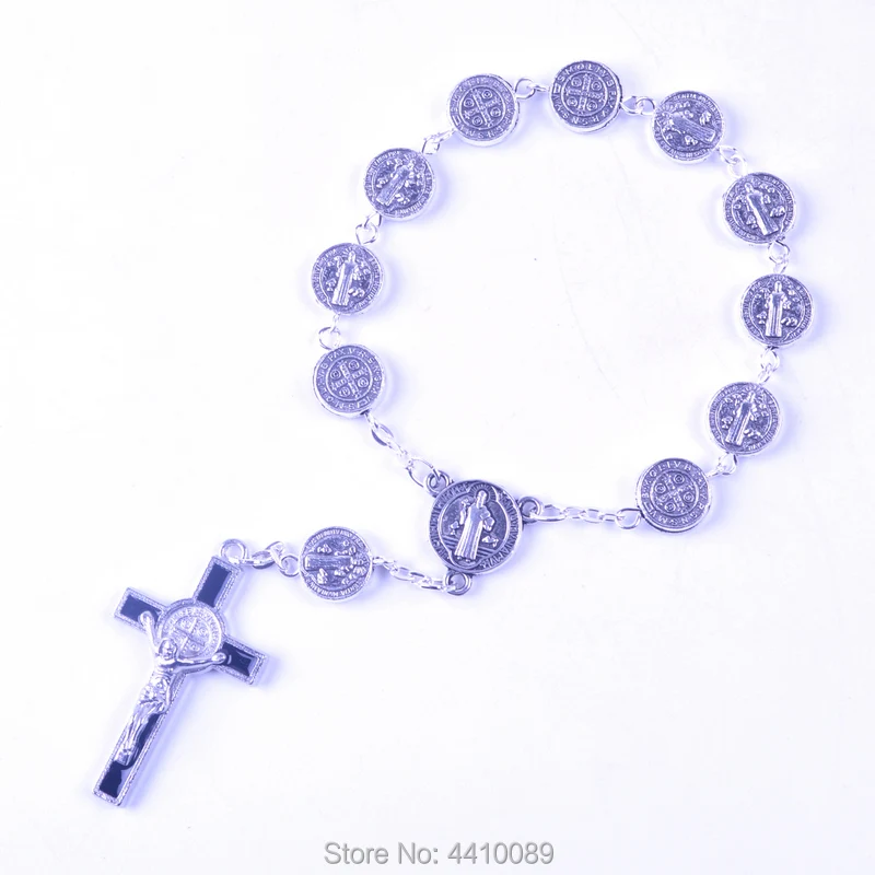 St Benedict 10 мм круглые плоские бусины из сплава | Украшения и аксессуары