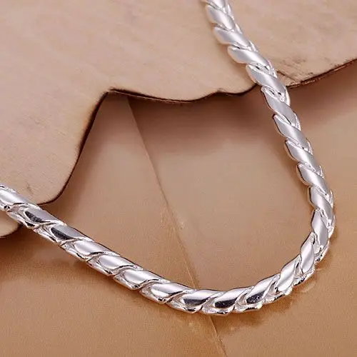 Fine Silver Plated Wholesale Jewelrys Hot Sale Factory Price Charm Free Shipping Fashion Small Twisted Line Bracelets H210 | Украшения и