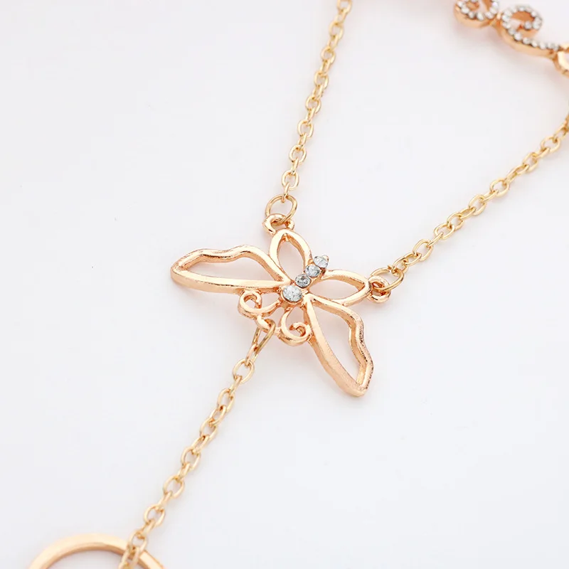 2019jingyang Ornaments Rattan Tassels Butterfly charm women Bracelet Suit jewelry bijoux femme New bracelets bangles | Украшения и