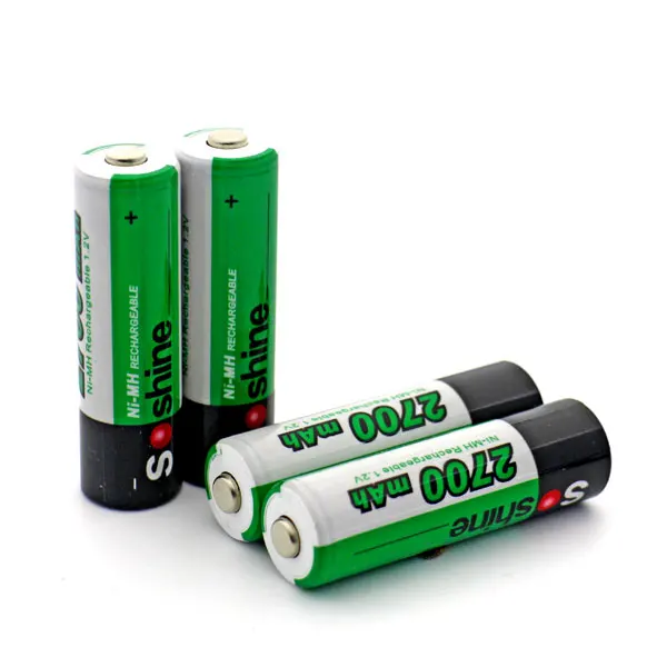4 шт Soshine 1 2 v 2700mah AA Ni-MH защищенная аккумуляторная батарея + батарейный блок |