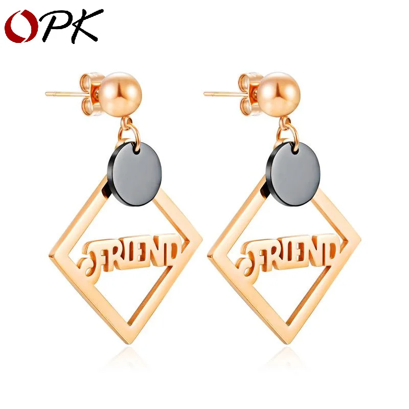 OPK простые Геометрические Квадратные ювелирные изделия из титановой стали AliExpress