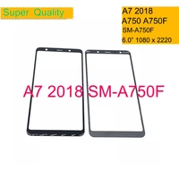 10pcslot for samsung galaxy a7 2018 a750 a750f sm a750f touch screen front glass panel outer lcd glass lens with oca glue