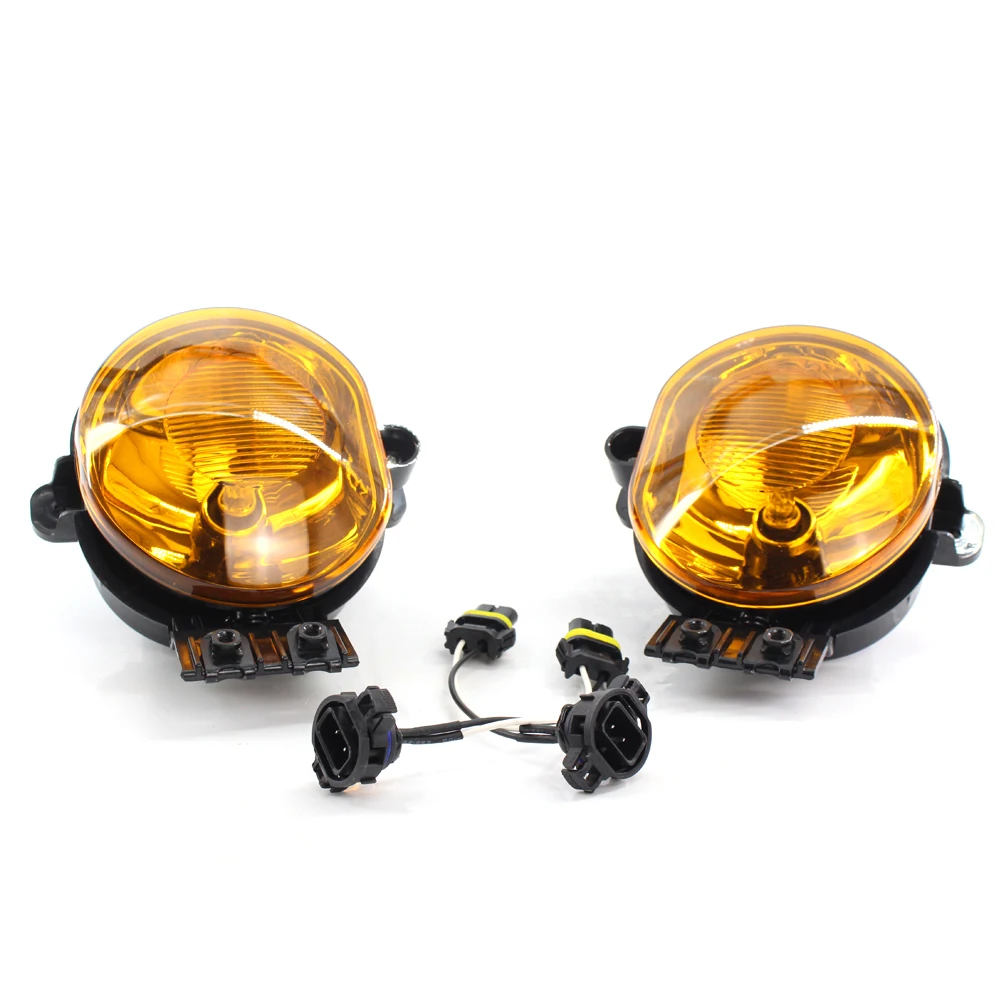 

Fit for 02-08 Dodge Ram 1500/2500/3500 04-06 Durango Amber Fog Light Pair + Bulb