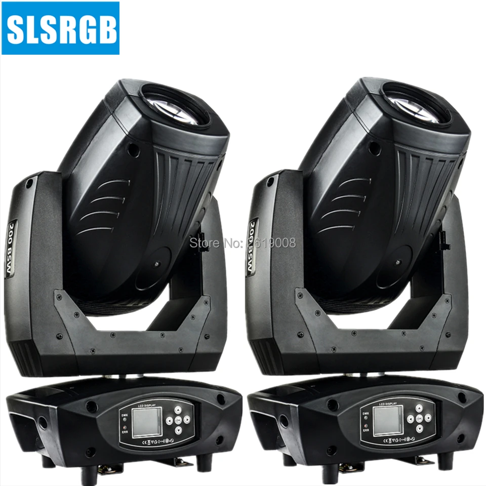 

2pcs/lot 200W LED Beam Spot Wash 3in1 Moving Head Light Plus ZOOM Features 18 Channels DMX DJ Stage Disco Light DMX For DJ Stage