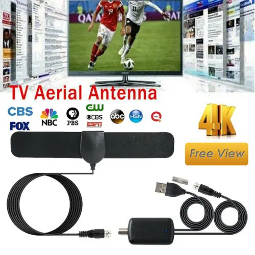 100 миль диапазон антенны ТВ цифровой HD Skylink 4K Крытый HDTV 1080P антенна + усилитель