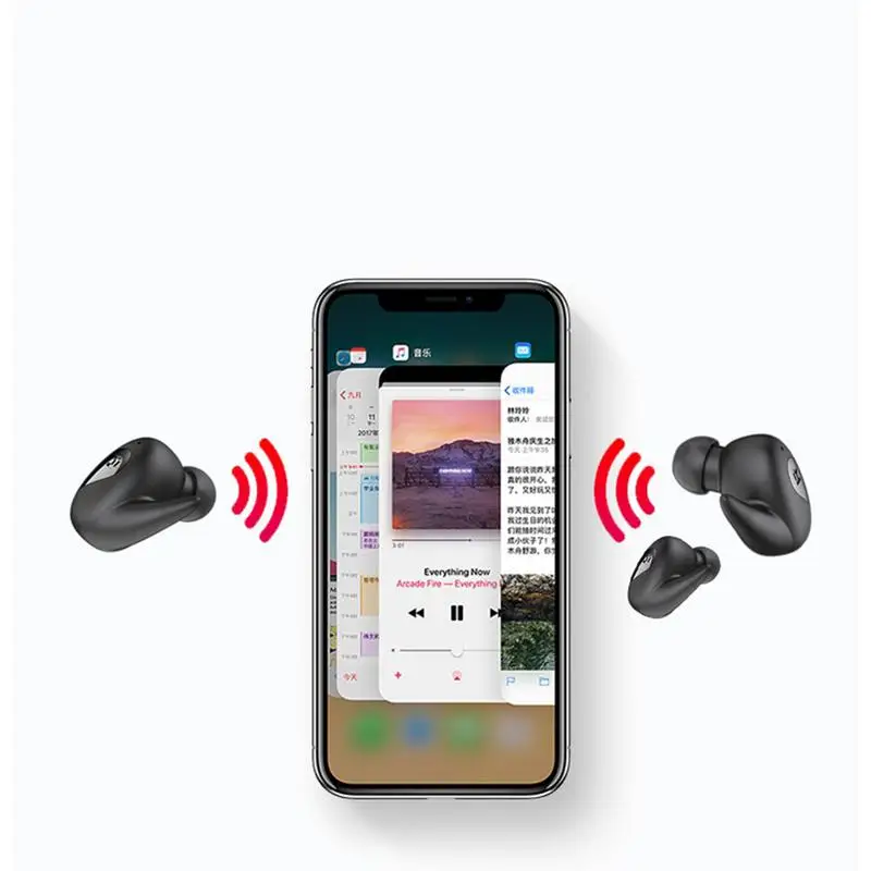 Новый портативный спортивный беспроводной bluetooth-гарнитура бинокулярный стерео 5