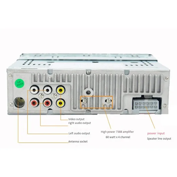 Автомобильный Радио Аудио стерео MP3 плееры DVD CD плеер 1Din 12V автомобильный Handfree Indash