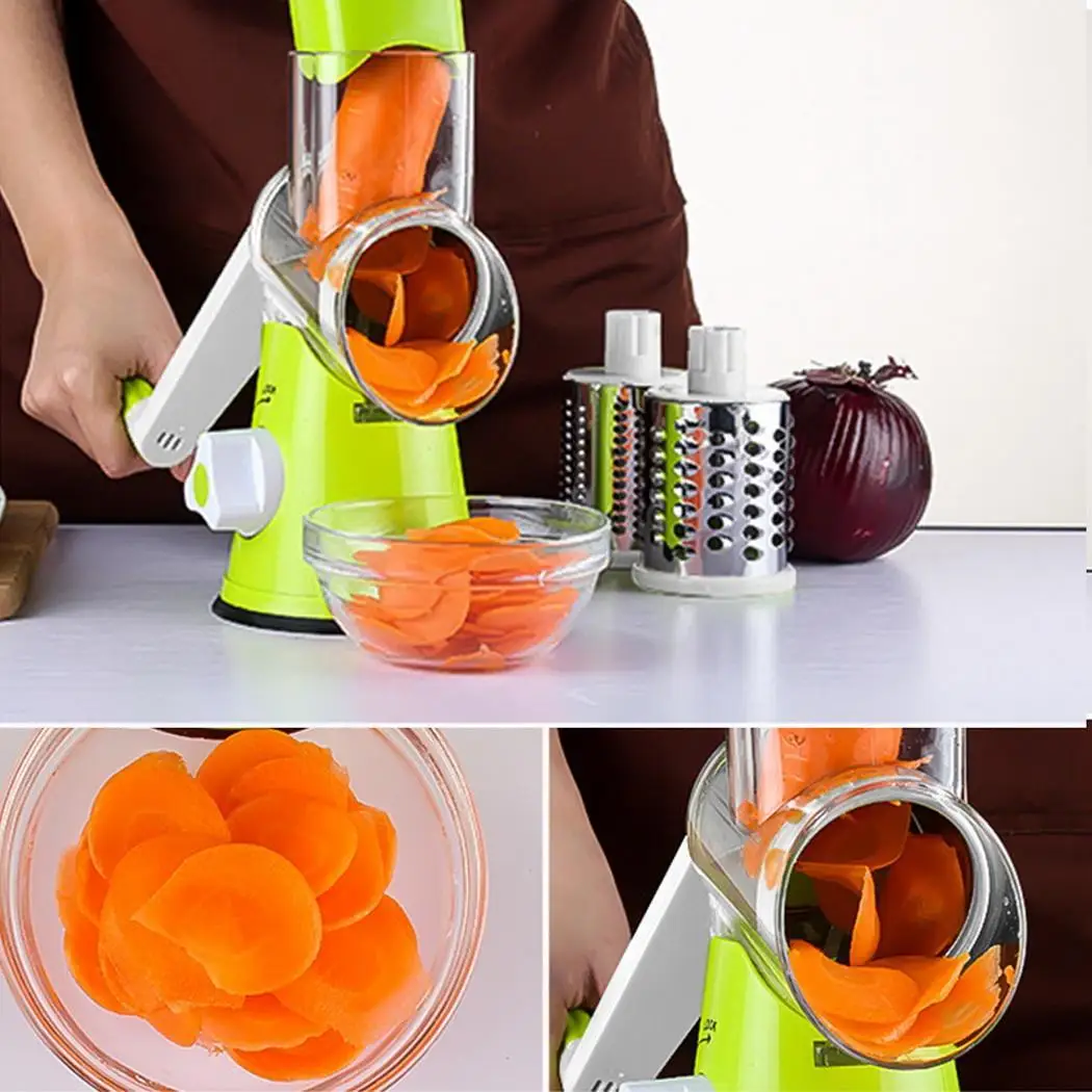Multi-function Chopper Food Roller Cutter Vegetable Hand Rotary Design Vegetables Grater Kitchen Tool | Дом и сад