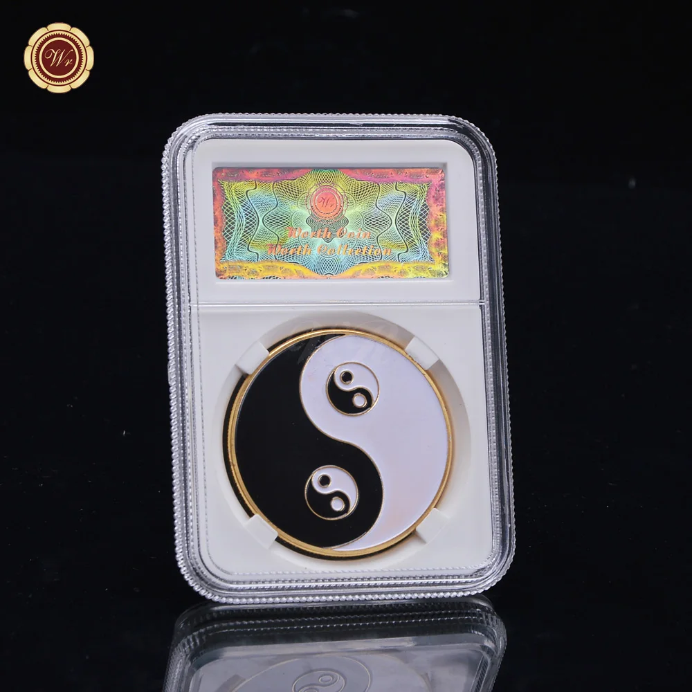 WR чистое металлическое украшение из монет ремесла золотая монета жетон для