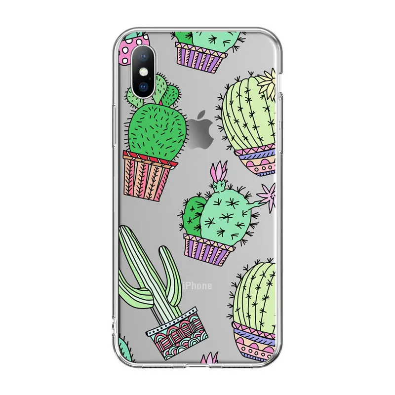 

Ottwn Soft Silicone Case For iPhone 11 7 8 6 6S Plus 5 5s SE Retro Leaves Flowers Phone Cases For iPhone XR X XS Max Back Cover