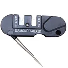 Точилка, алмазный инструмент для кемпинга, походов, вольфрамовый, керамический, точильный крючок, карманный карбидный нож, точильный камень, портативная