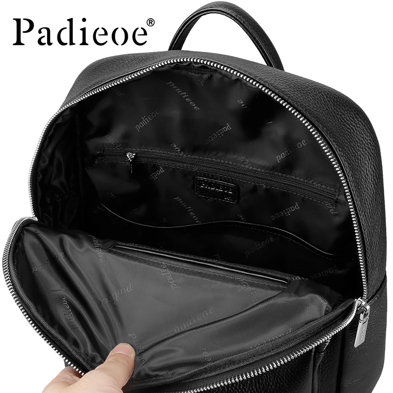 Padieoe рюкзак мужской портфель школьный дорожная кожаный сумка мужская для