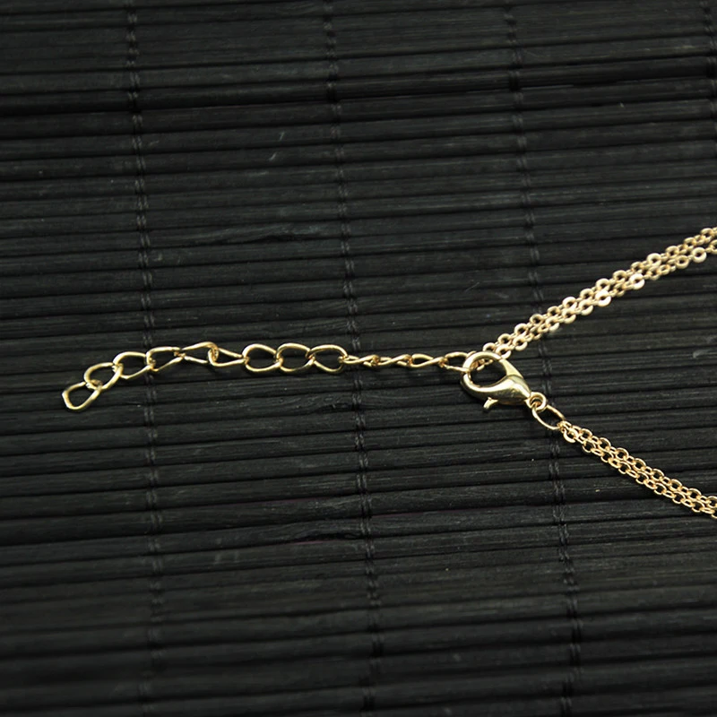 New Arrival Fashion Golde Color Choker Necklace 2 layer women girl jewelry Women Statement Jewelry Bijoux JN0154 | Украшения и