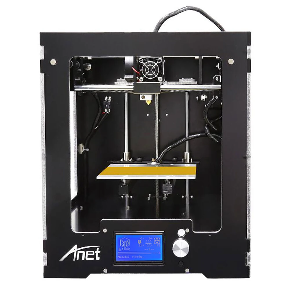 Anet A3 Высокоточный полностью алюминиевый пластиковый каркас собранный 3d принтер