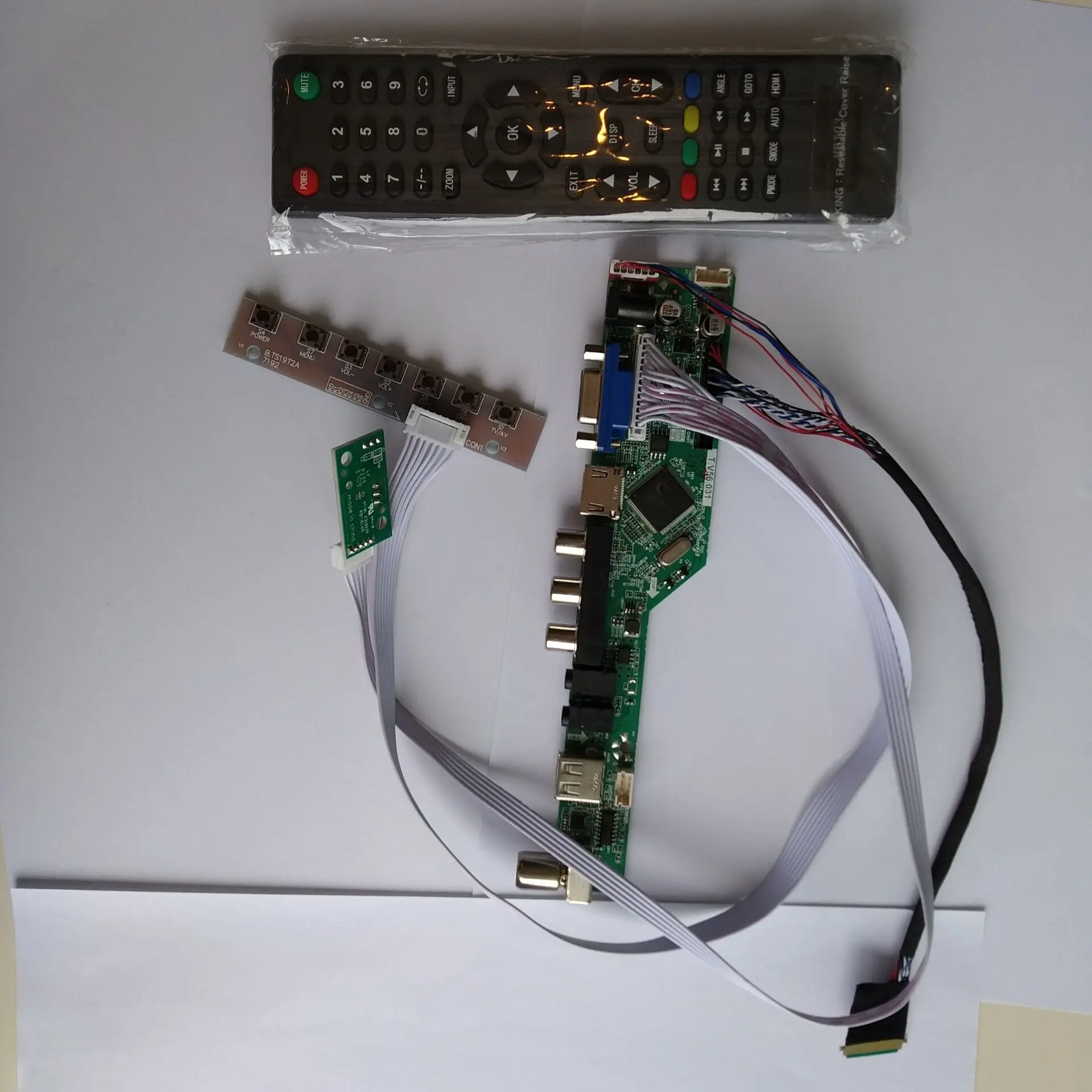 ТВ HDMI VGA AV USB Аудио ЖК светодиодный контроллер платы Комплект сделай сам для LTN156AT24