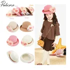 Новинка 2019, летняя соломенная шляпа с широкими мягкими полями для девушек, пляжная шляпа принцессы с цветочным принтом и вырезами, женская пляжная шляпа