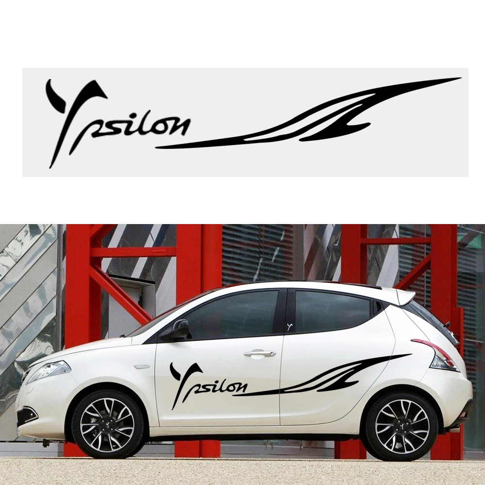 Наклейка на боковой кузов автомобиля LANCIA Ypsilon хэтчбек логотип наклейки сделай