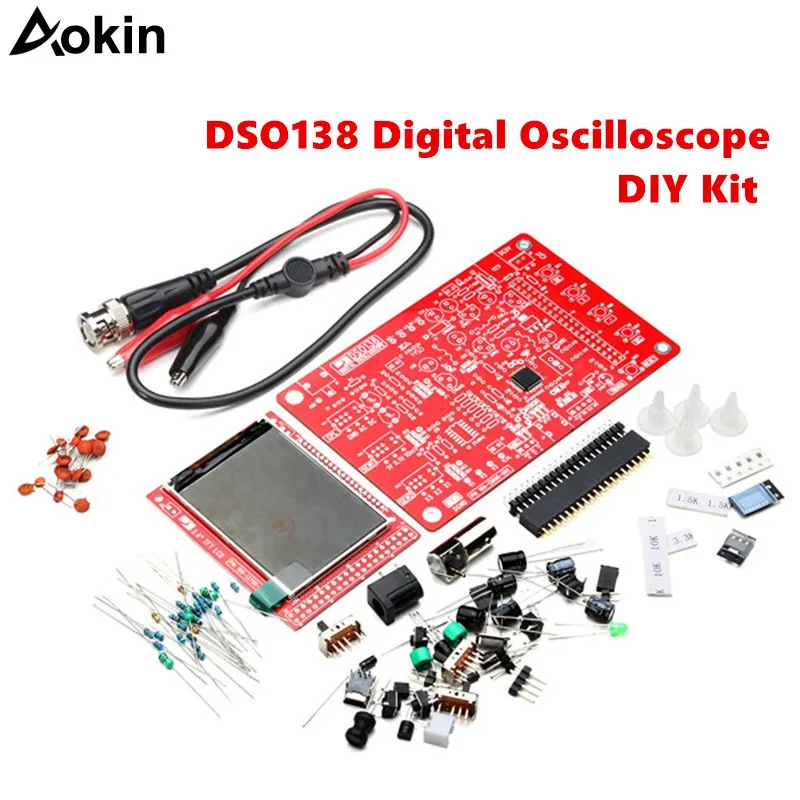 

DSO138 Digital Oscilloscope DIY Kit 2.4 "tft DIY Parts for Oscilloscope Making Electronic Diagnostic-tool Learning Set